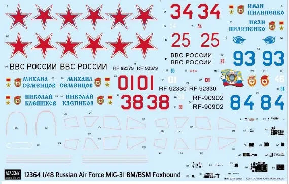 Russian Air Force MiG-31 BM/BSM Foxhound