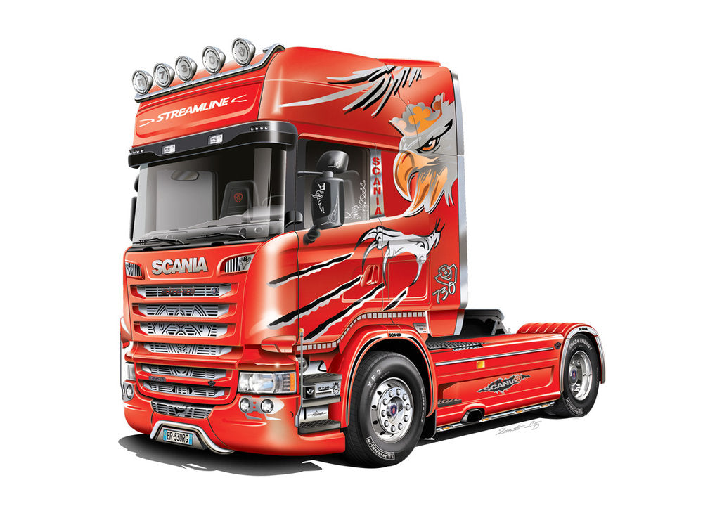 Scania R730 Streamline silver griffin