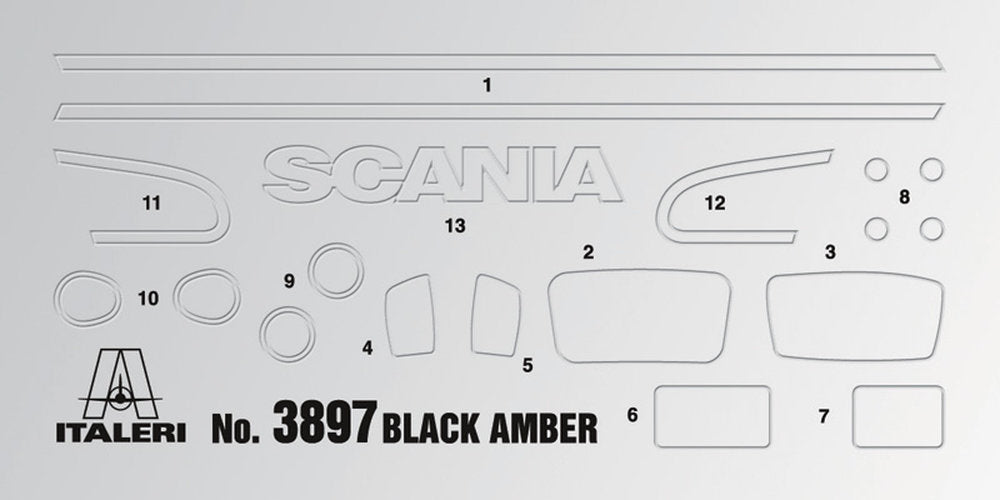 Scania R730 black amber