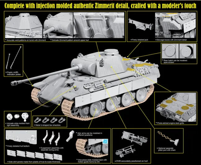 SD.KFZ.171 PANTHER D W/ZIMM.