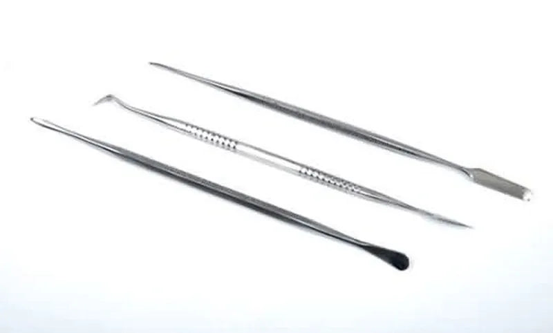 Set of 3 stainless steel carvers