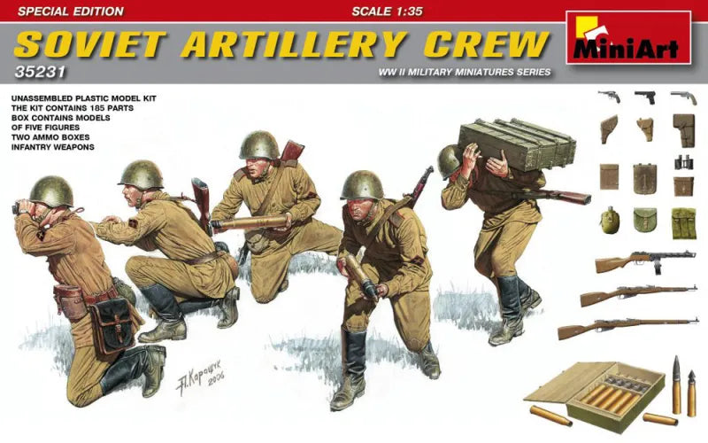 SOVIET ARTILLERY CREW. SPECIAL EDITION