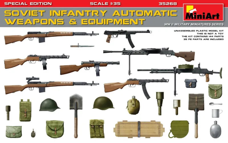 SOVIET INFANTRY AUTOMATIC WEAPONS & EQUIPMENT. SPECIAL EDIT.