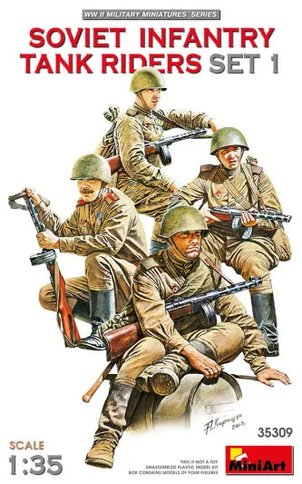 SOVIET INFANTRY TANK RIDERS SET 1