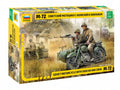 SOVIET MOTORCYCLE W/SIDECAR M-72
