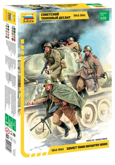 WWII Soviet Tank Desant (4 figures.)