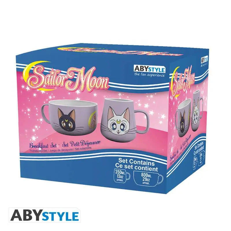 Sailor Moon Luna & Artemis Breakfast Set