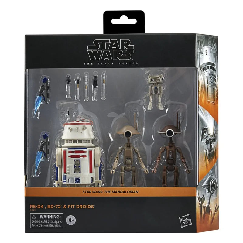 Star Wars Black Series The Mandalorian R5-d4, Bd-72 And Pit Droids Action Figure