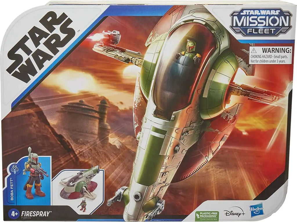 Star Wars Mission Fleet Fahrzeug Vehicle with Figure Firespray with Boba Fett