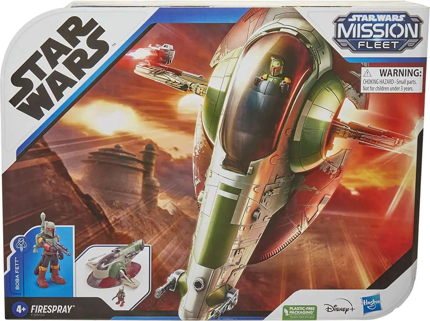 Star Wars Mission Fleet Fahrzeug Vehicle with Figure Firespray with Boba Fett