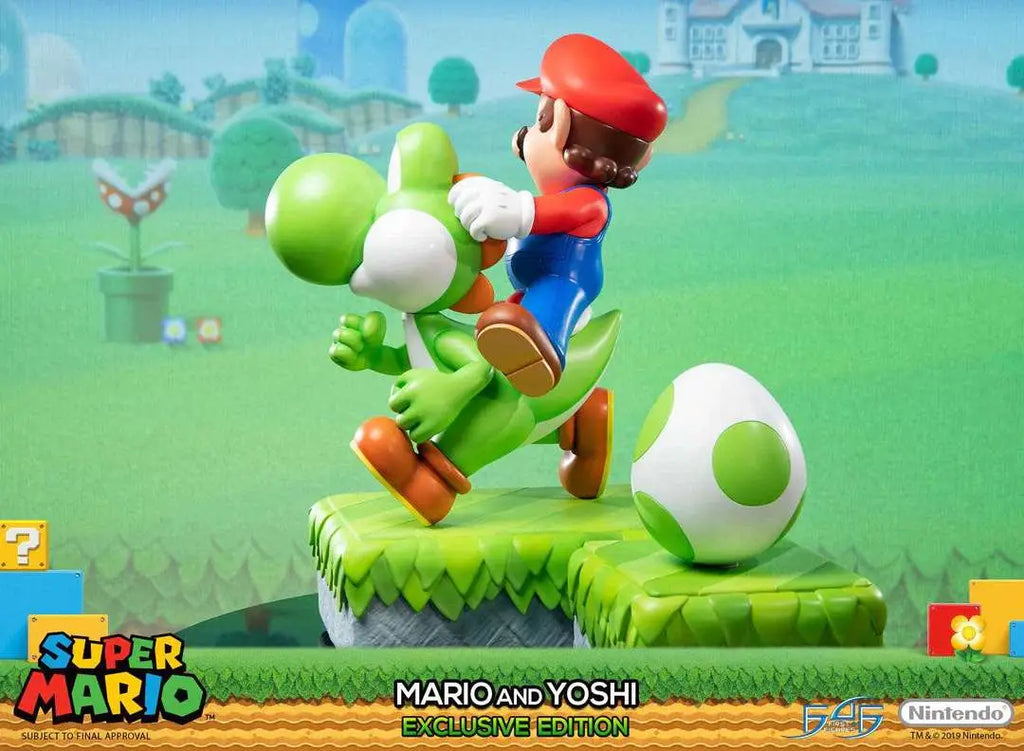 Supermario Mario & Yoshi Exclusive Edition Statue