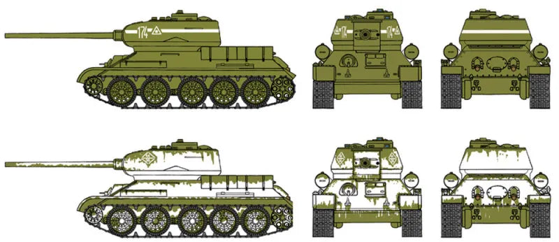 T-34/85 Russian Tank by Italeri