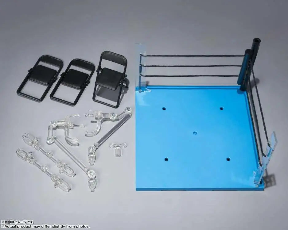 Tamashii Stage Action Figure Accessory Act Ring Corner & Folding Chair Set Neutral Ver.