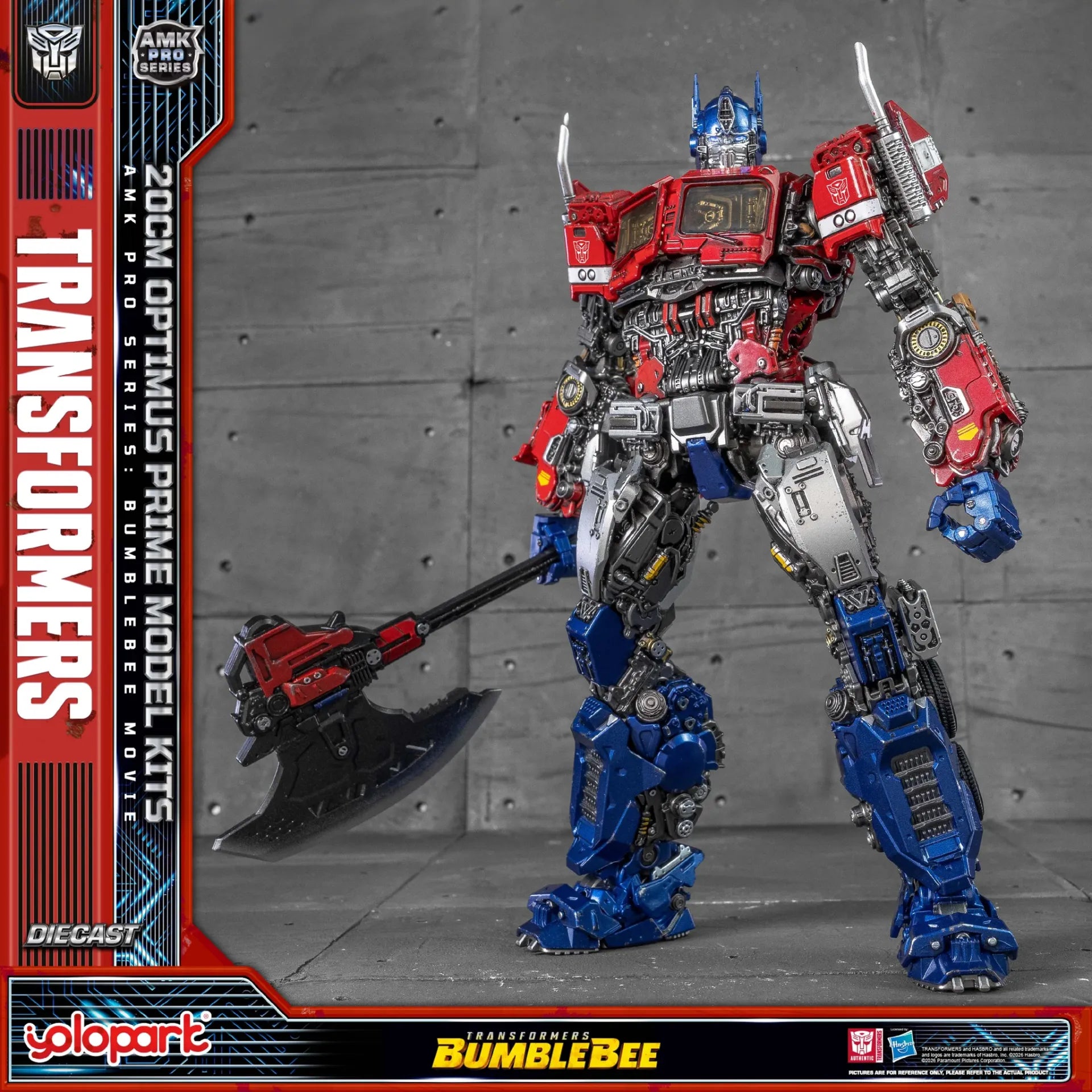 Transformers Bumblebee Movie Optimus Prime Earth Mode Amk Pro Model Kit