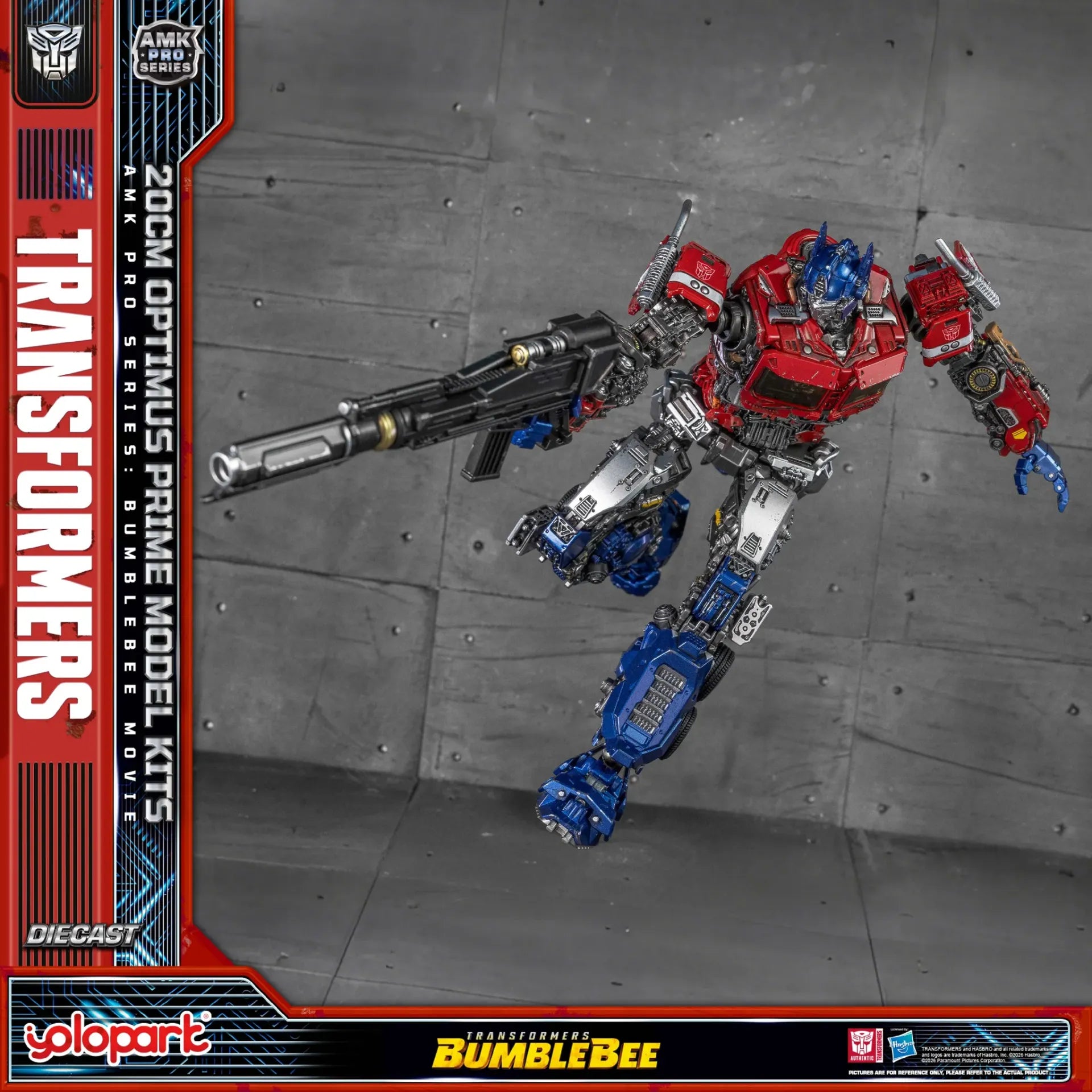 Transformers Bumblebee Movie Optimus Prime Earth Mode Amk Pro Model Kit