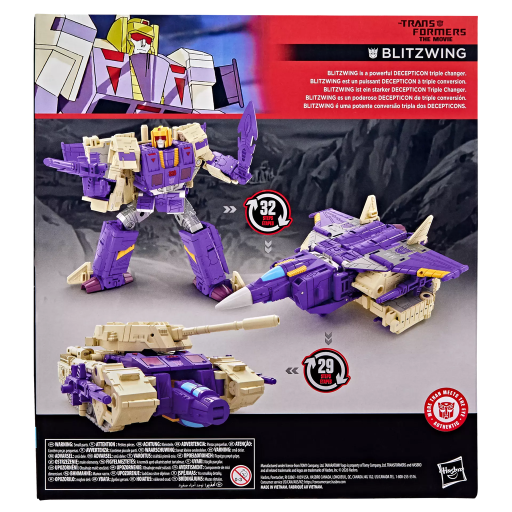 Transformers Studio Series Transformers The Movie Blitzwing Action Figure
