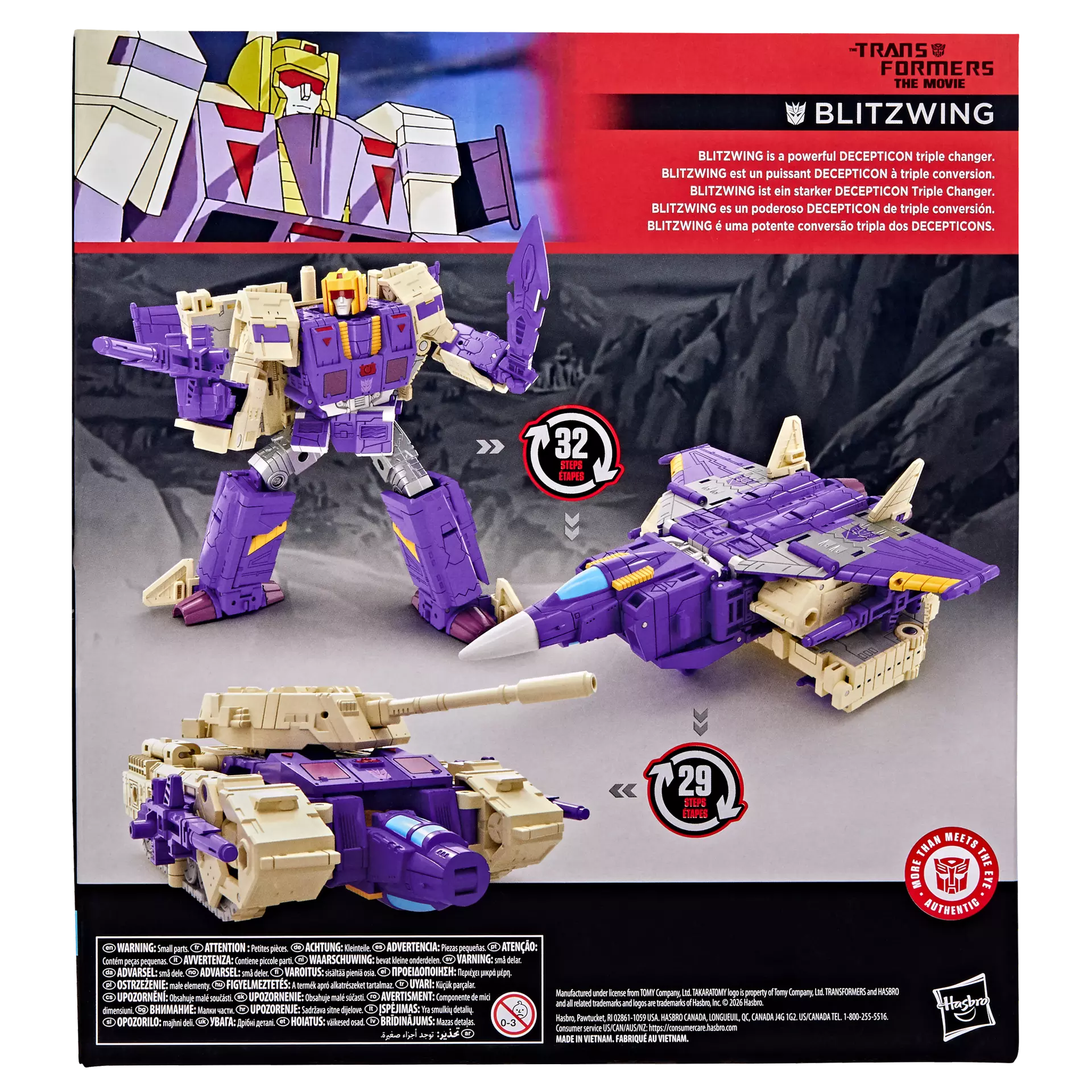 Transformers Studio Series Transformers The Movie Blitzwing Action Figure