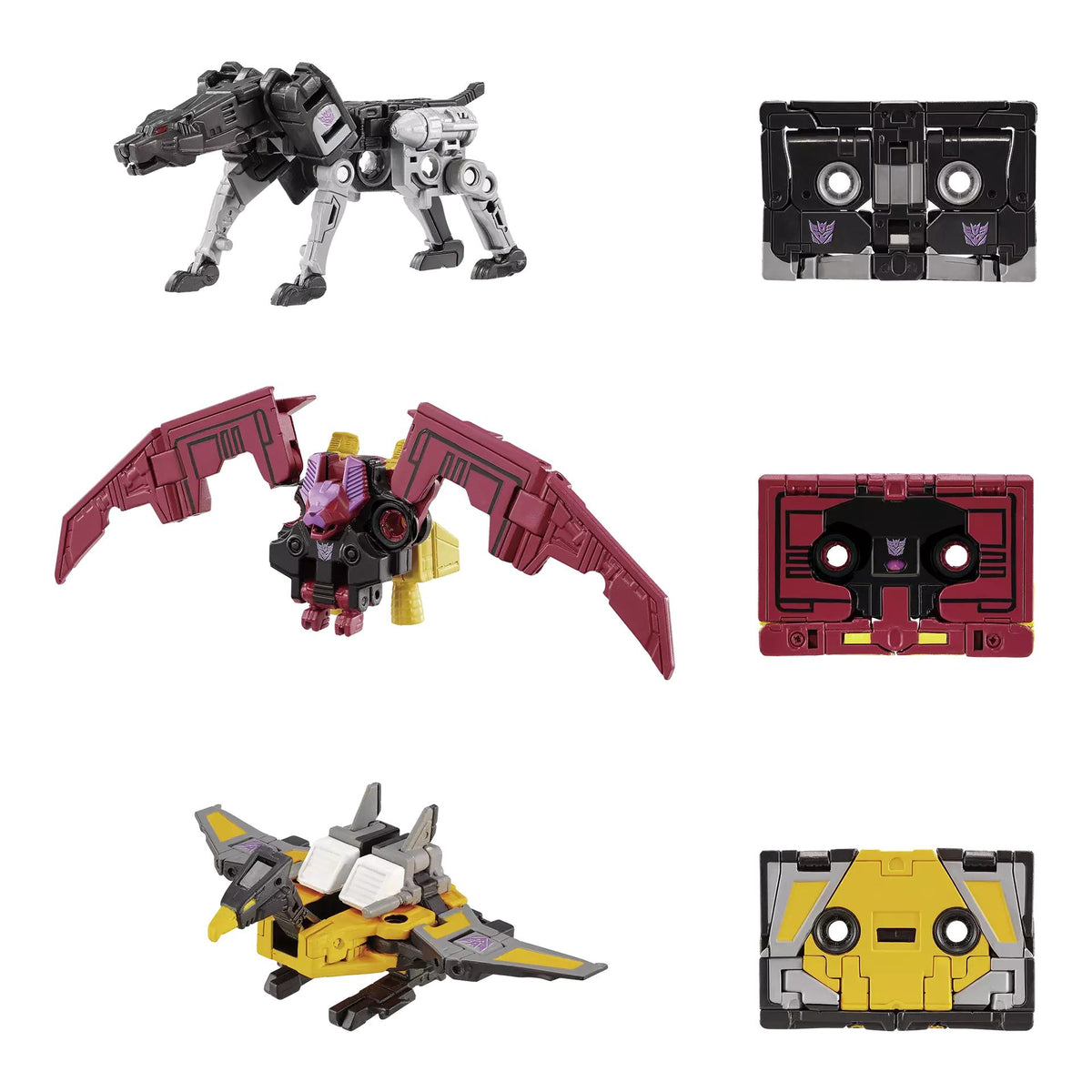 Transformers Takara Tomy Jaguar Buzzsaw And Ratbat Action Figures