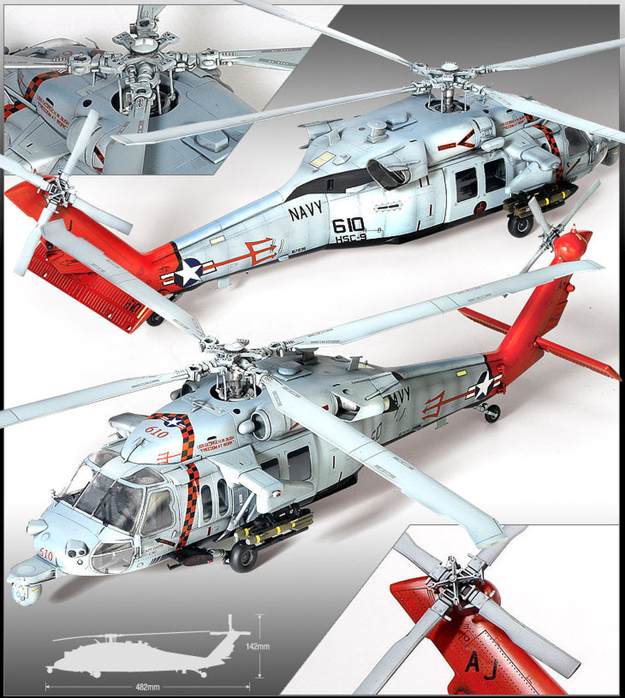 USN MH-60S Nighthawk `HSC-9 Trouble Shooter` by Academy