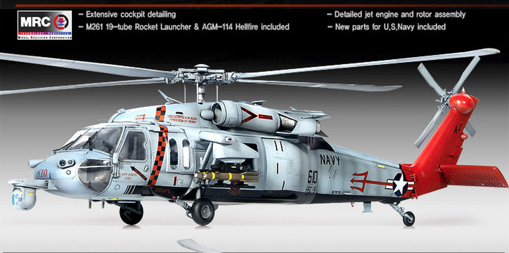 USN MH-60S Nighthawk `HSC-9 Trouble Shooter` by Academy
