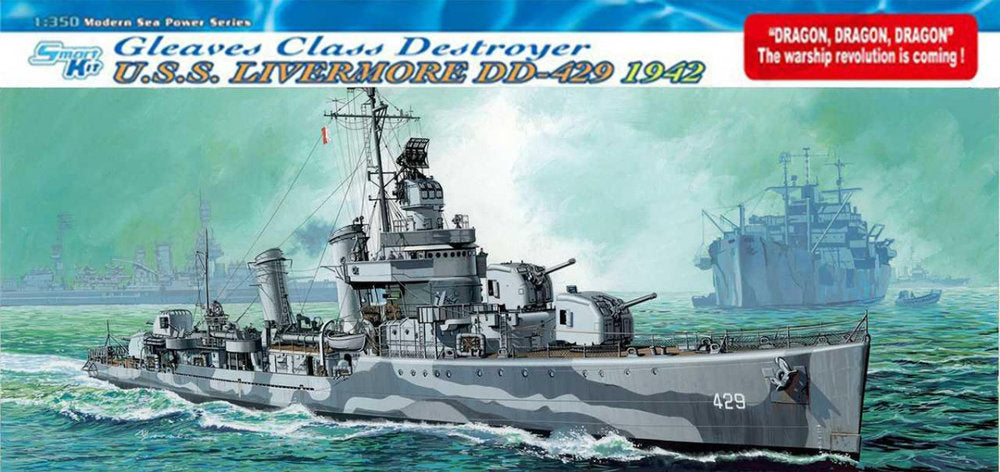 U.S.Navy Gleaves Class Destroyer U.S.S Livermore DD-429 1942