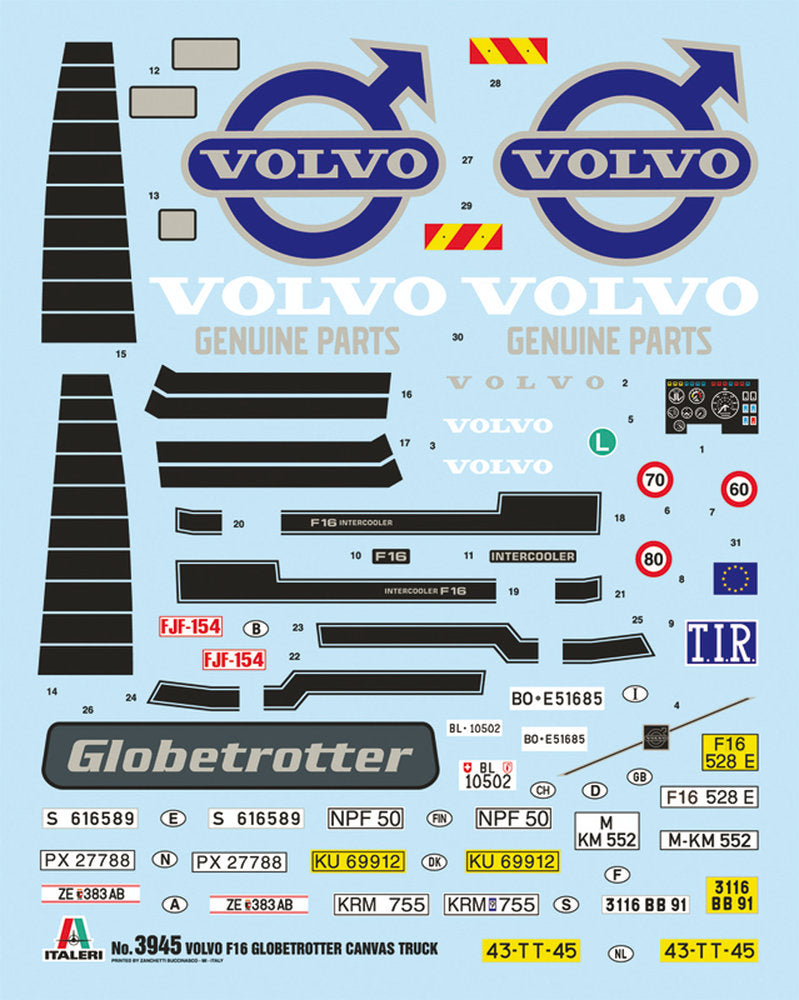 VOLVO F 16 GLOBE TROTTER CANVAS