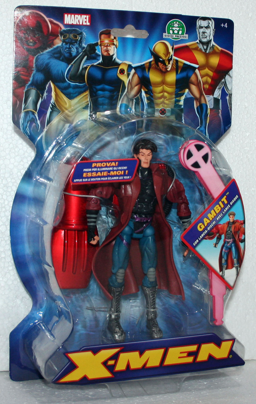 X-Men Gambit Action figure Giochi preziosi 2006