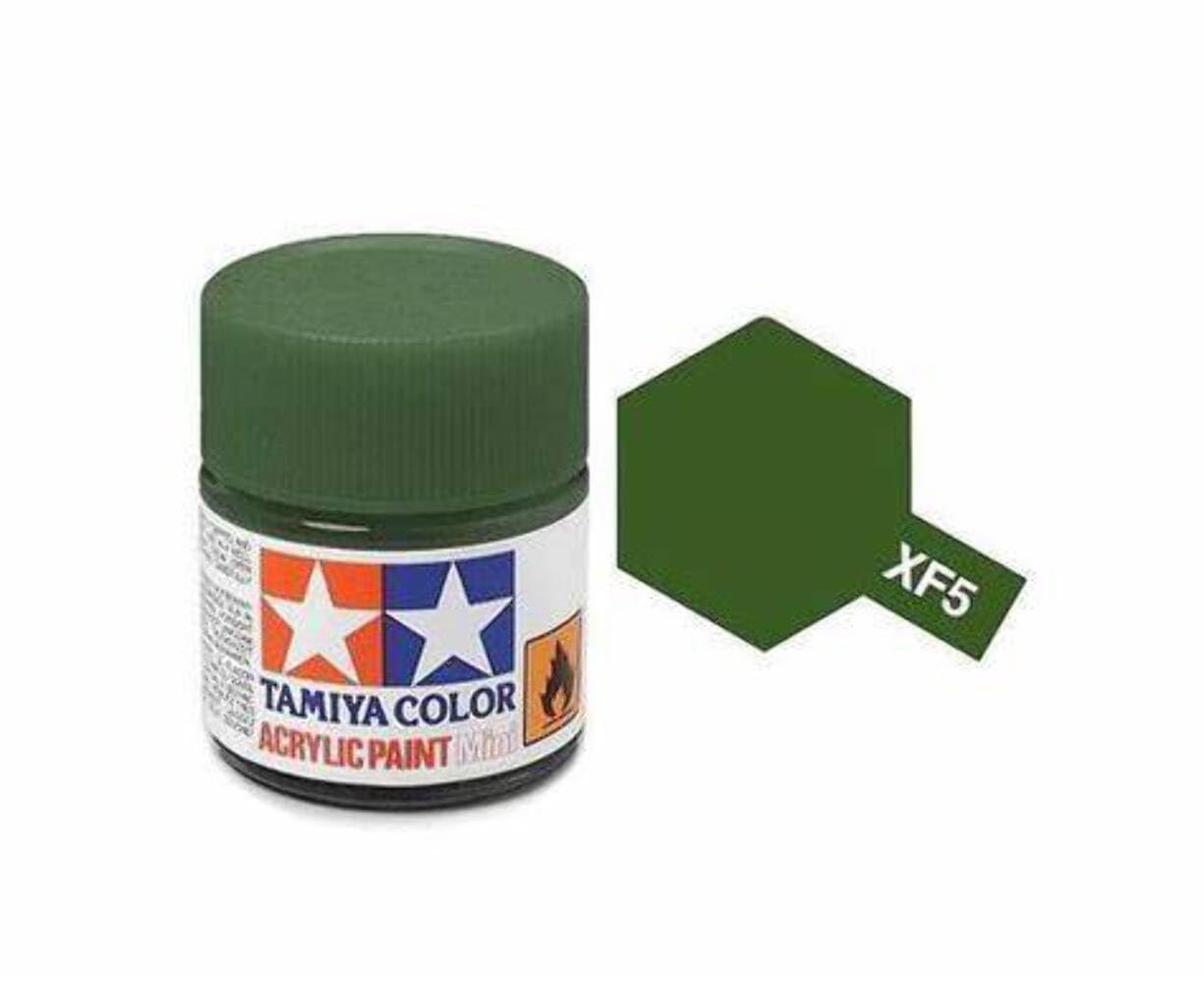 XF-5 Flat Green. Tamiya Color Acrylic Paint (Flat) – Colori opachi