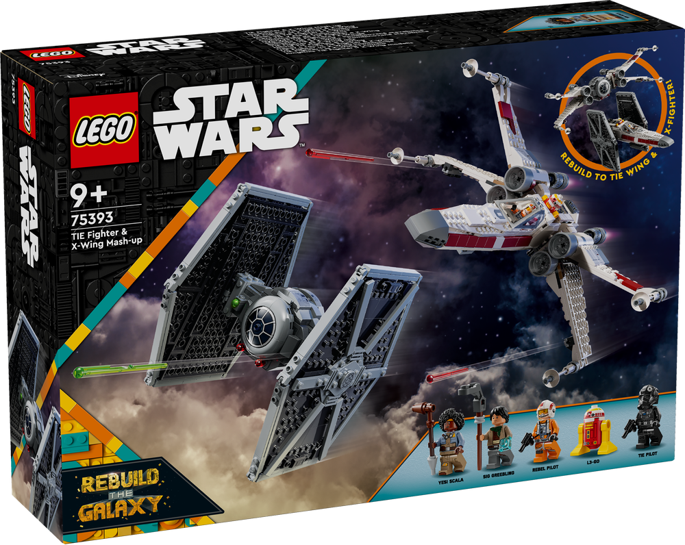LEGO Star Wars 75393 Mash-Up TIE Fighter e X-Wing