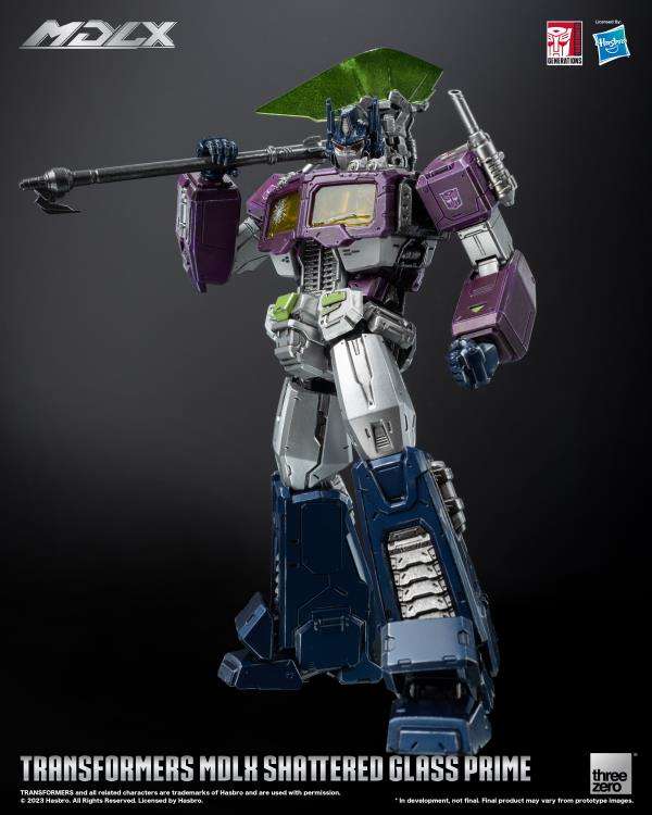Transformers Mdlx Shattered Glass Optimus Prime Ltd Ed