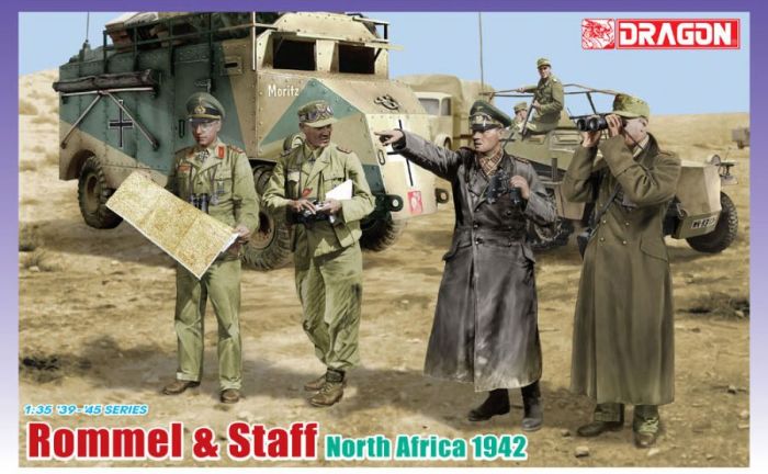 Rommel and His Staff, North Africa 1942