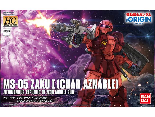 HG Zaku I MS-05 Char Bandai