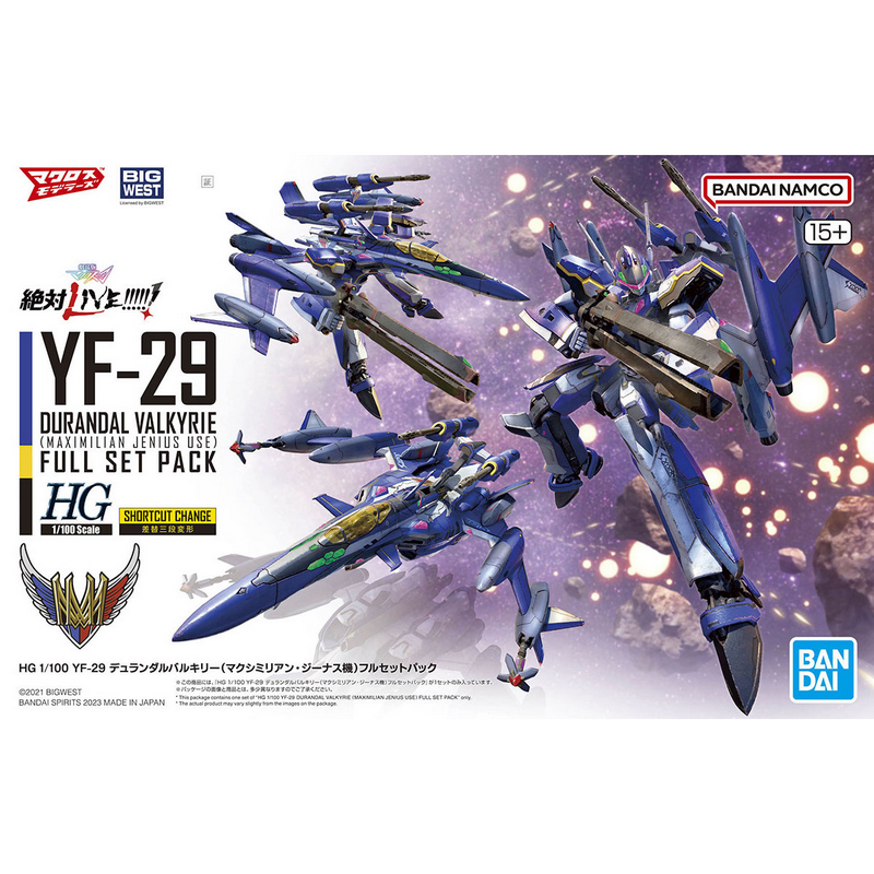 Hg Yf-29 Durandal Valkyrie Maximilian Full Set Pack