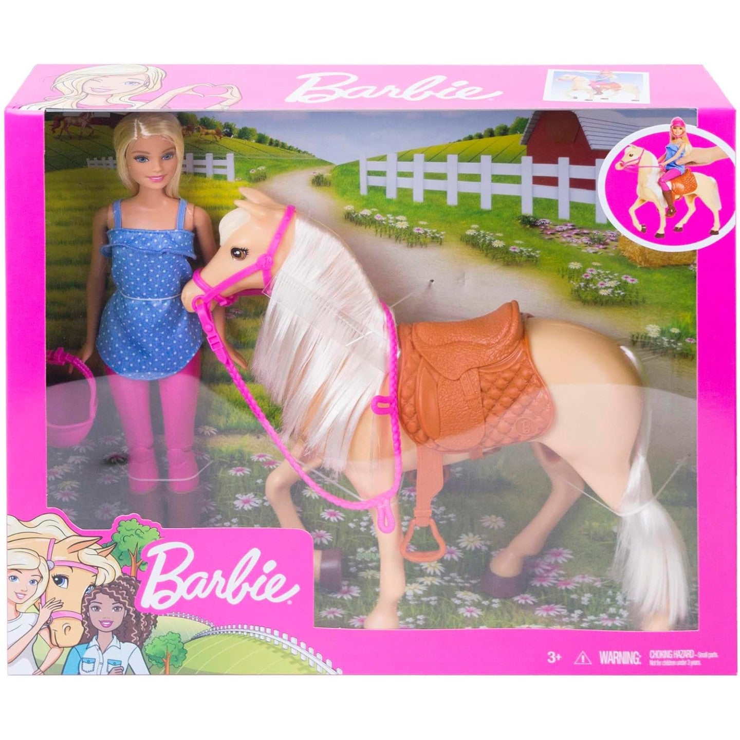 BARBIE Bambola con Cavallo FXH13
