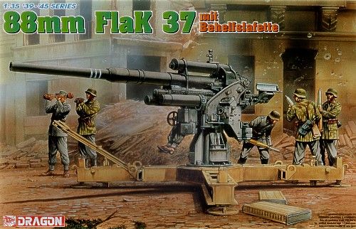 88mm FlaK 37 mit Behelfslafette