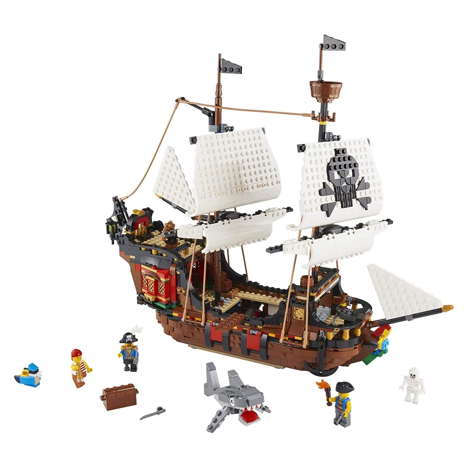 Lego 31109 – Galeone dei Pirati, Taverna e Isola del Teschio