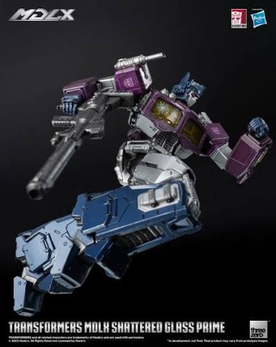 Transformers Mdlx Shattered Glass Optimus Prime Ltd Ed