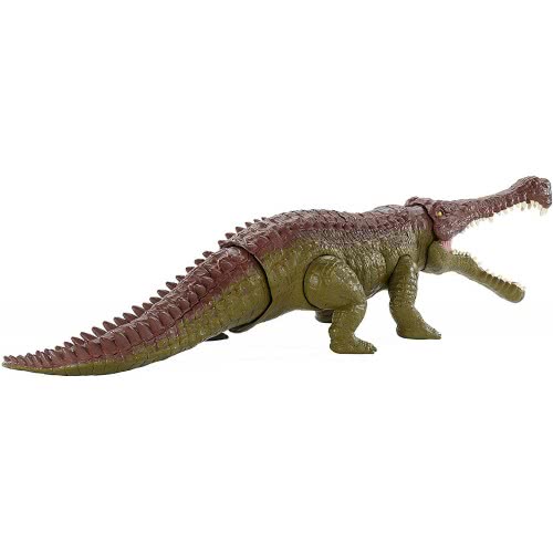 Jurassic World- Sarcosuchus Mega Morso, Dinosauro di Circa 40 cm