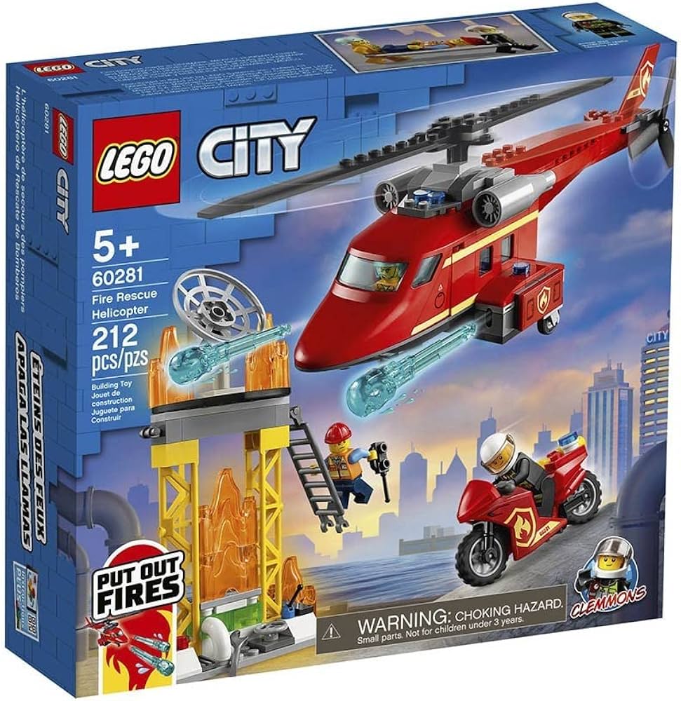 Lego City 60281 Elicottero Antincendio