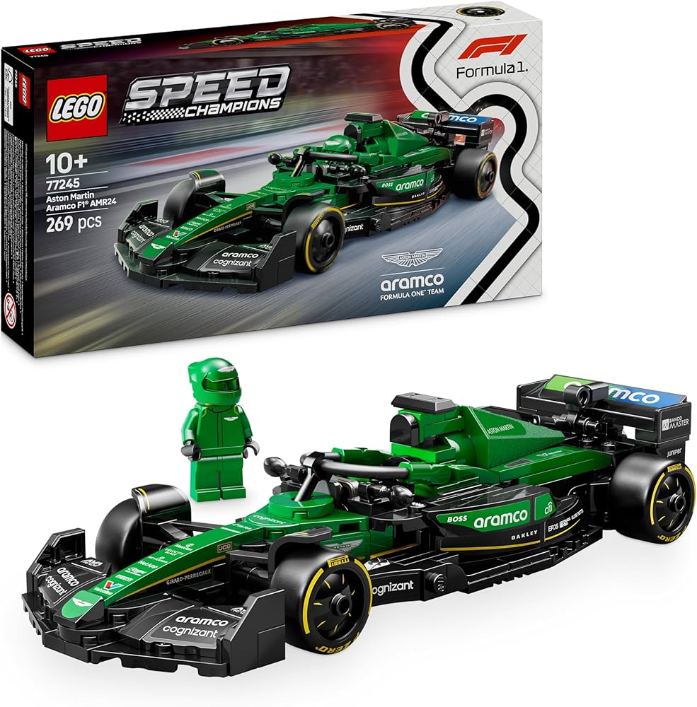LEGO Speed Champion 77245 Auto da Corsa Aston Martin Aramco F1 AMR24