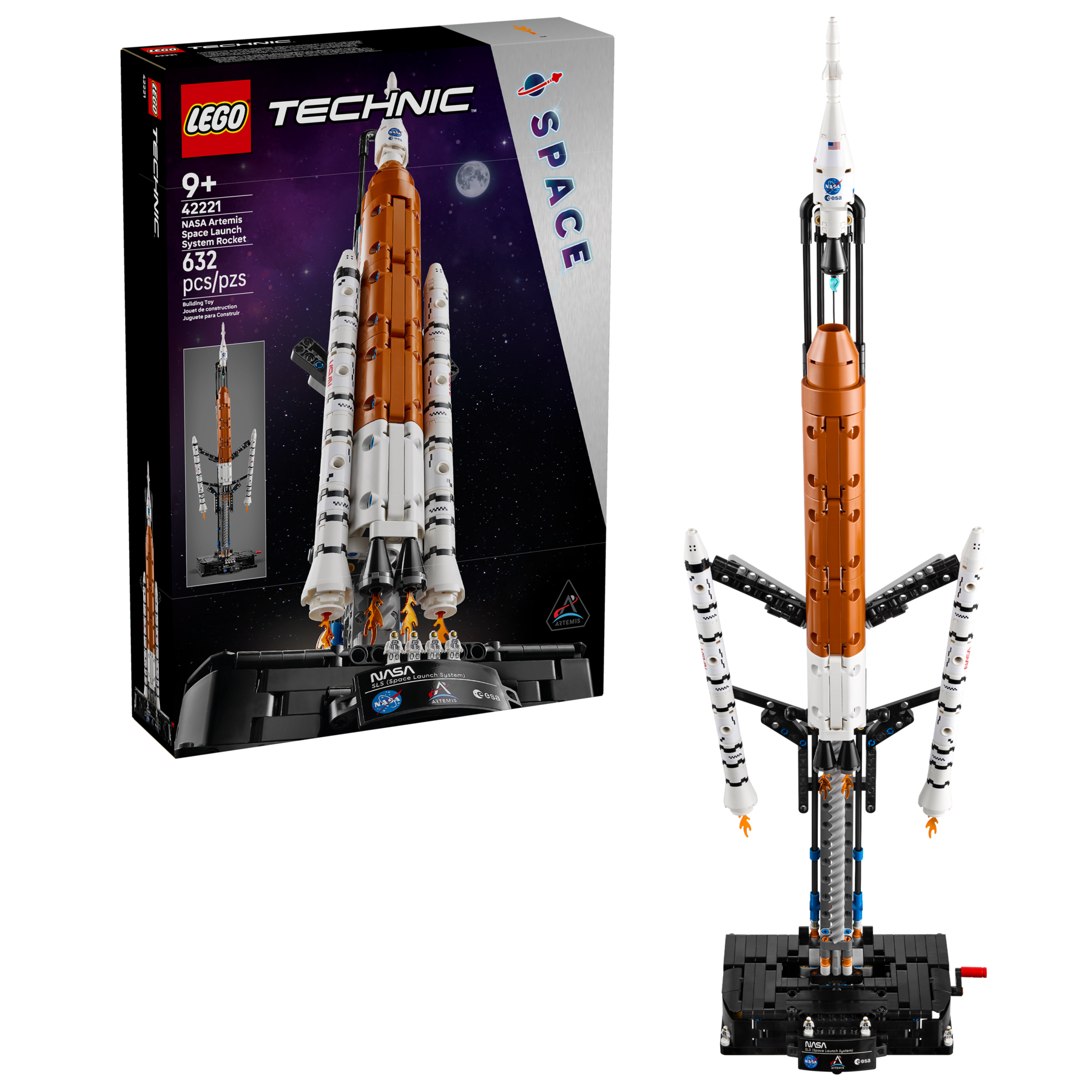 LEGO Technic 42221 Sistema di Lancio Spaziale Razzo NASA Artemis