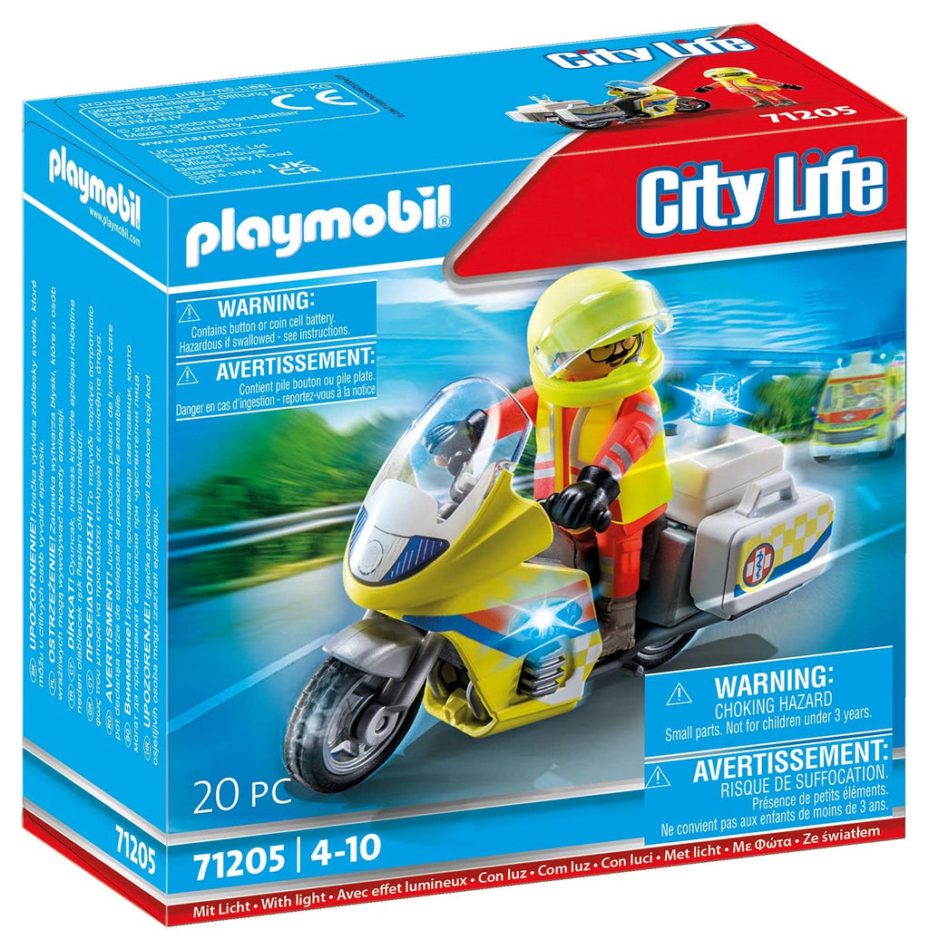 Playmobil Soccorritore con moto