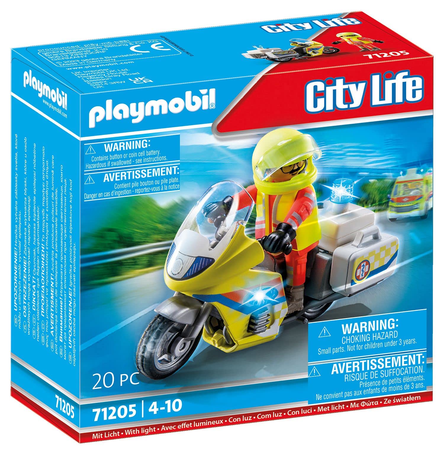 Playmobil Soccorritore con moto