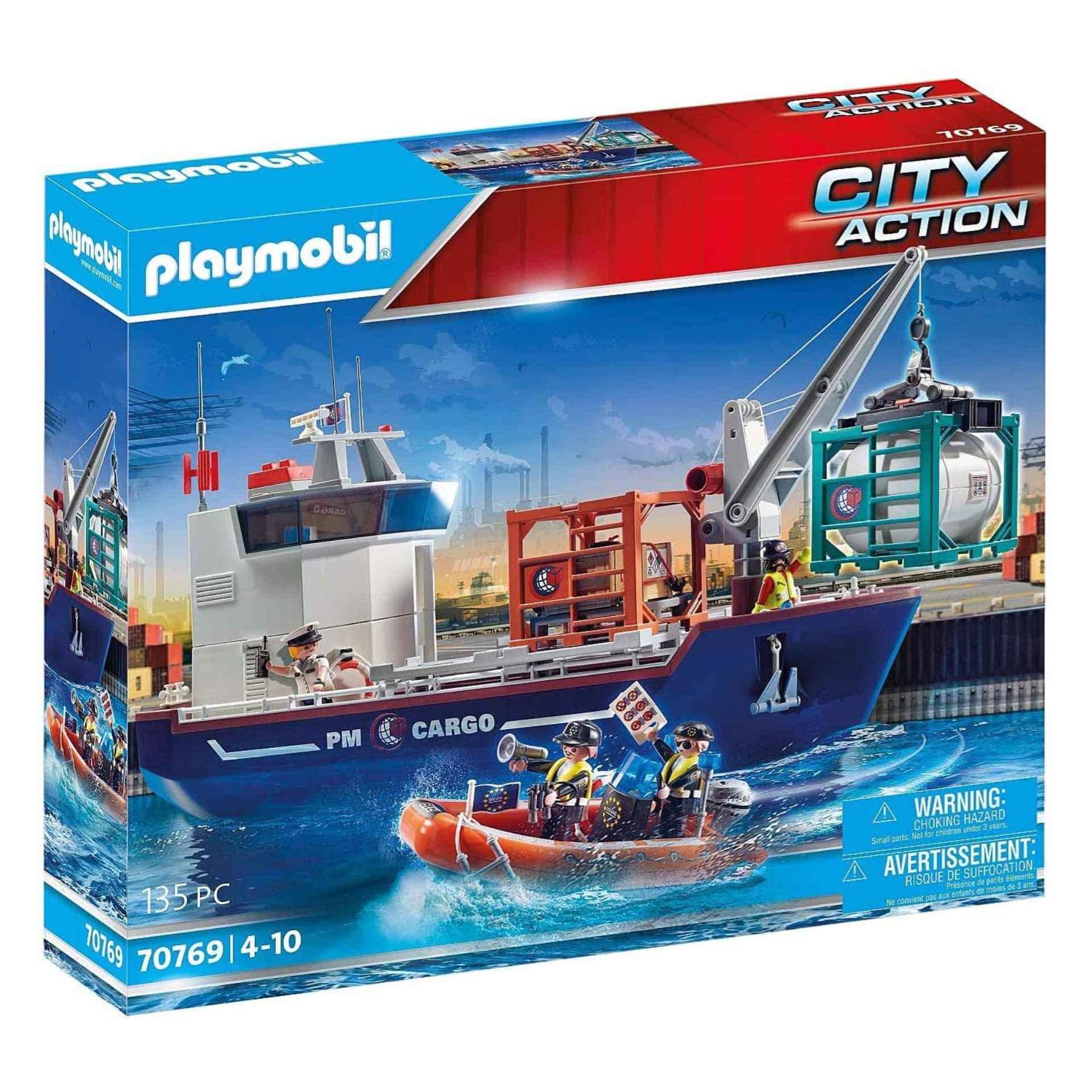 Playmobil 70769 Nave da carico con container