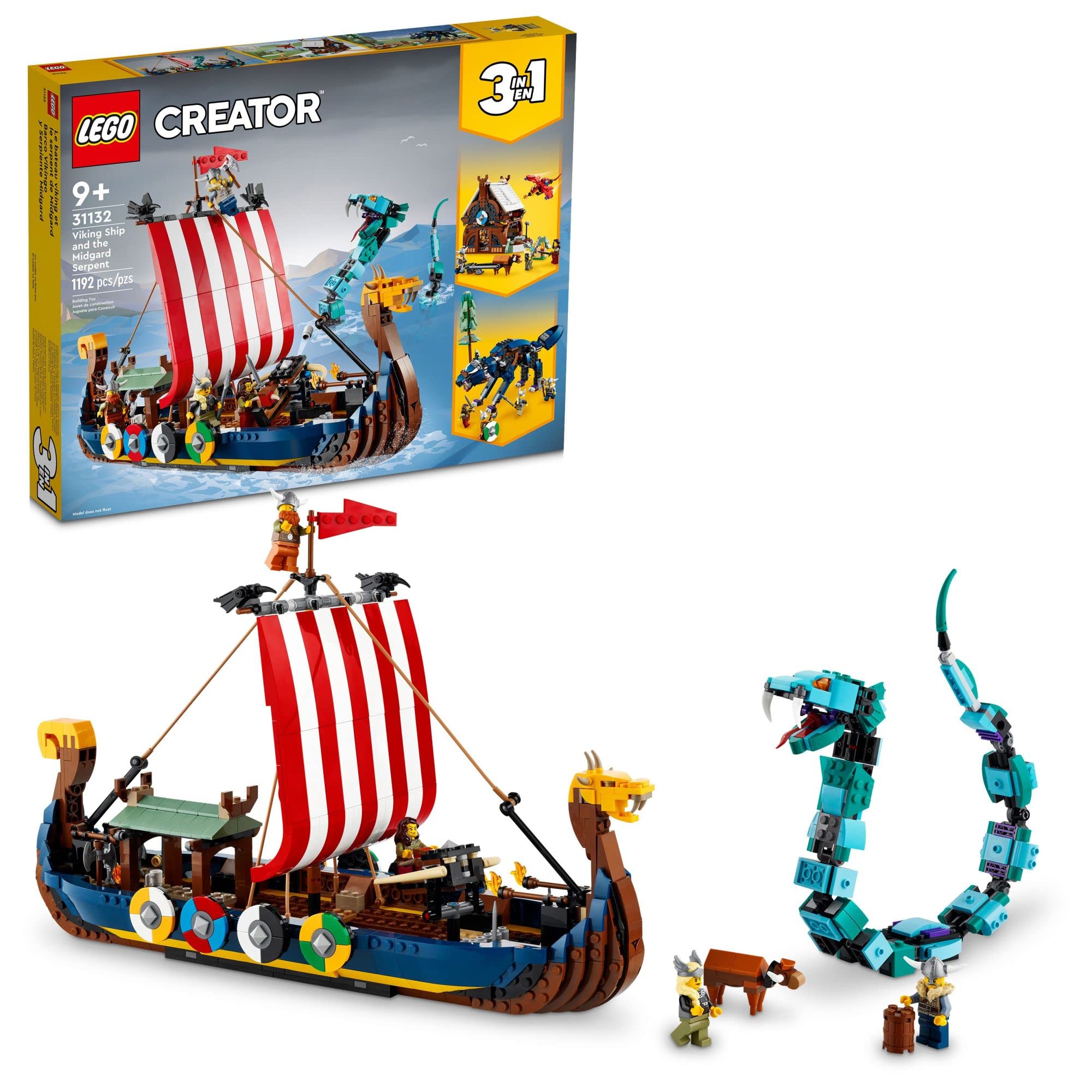 LEGO Creator 31132 – Nave Vichinga e Jurmungandr