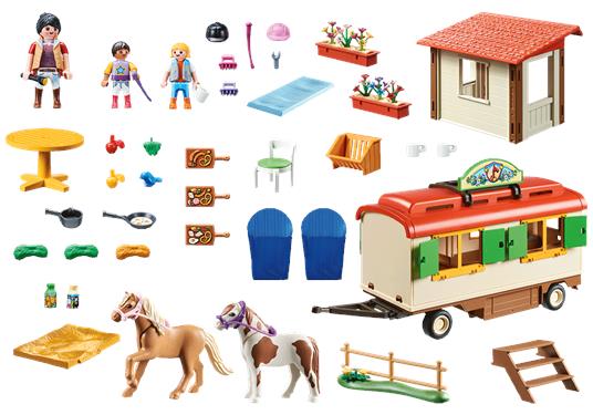 PLAYMOBIL Country Ranch dei Pony con Roulotte