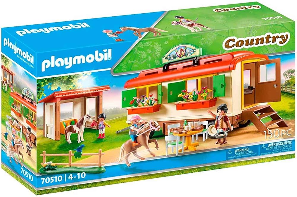 PLAYMOBIL Country Ranch dei Pony con Roulotte