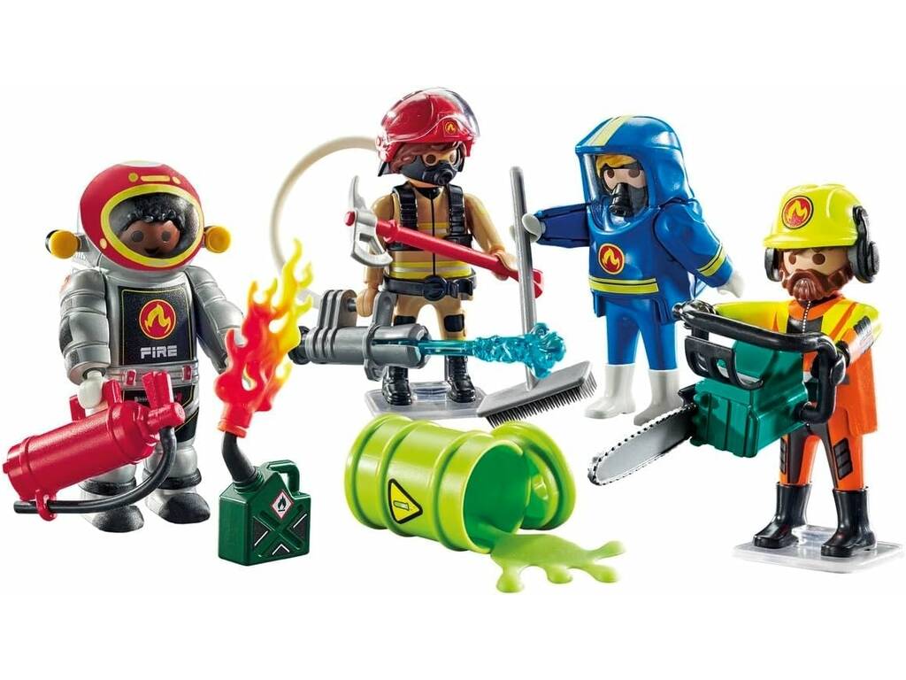 Playmobil Pompieri figures