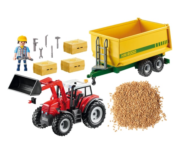Playmobil Trattore con rimorchio