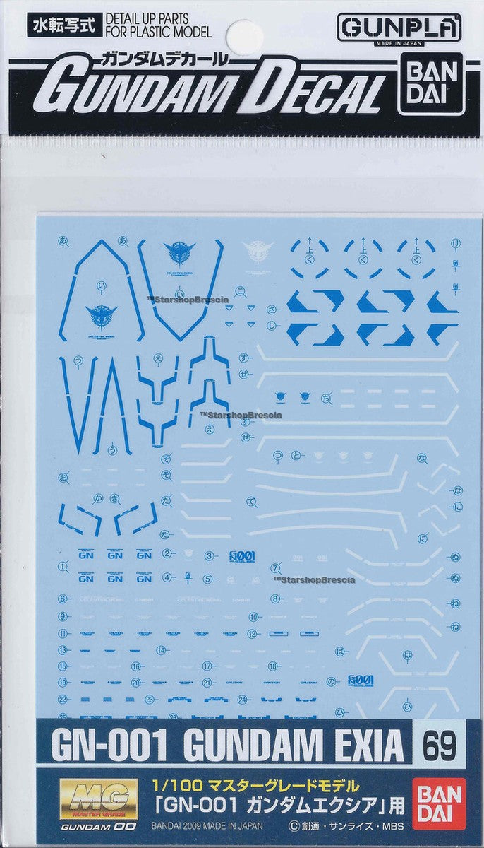 Decal Gundam Exia MG